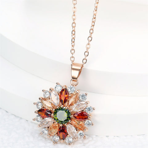 Flower Women's Pendant Necklace